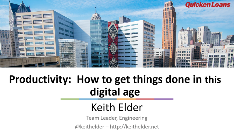 Productivity Workshop